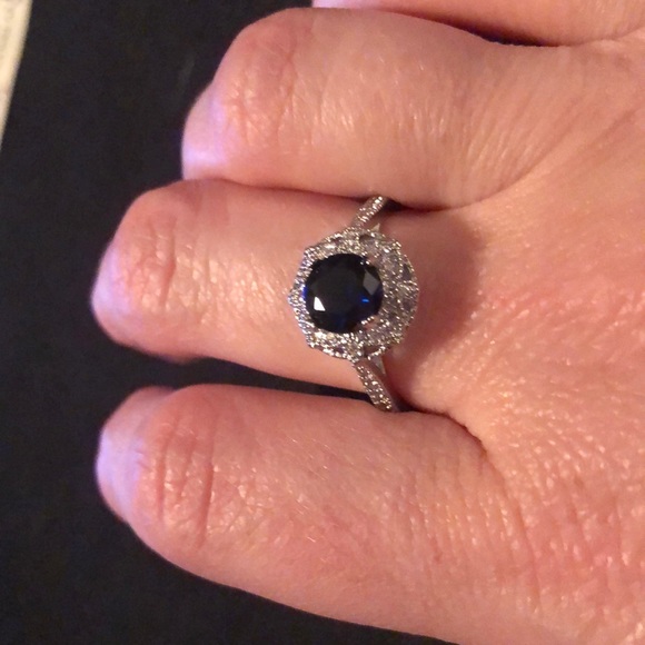 Described on purchase as Sapphire ring S925 sterling silver - Picture 5 of 5